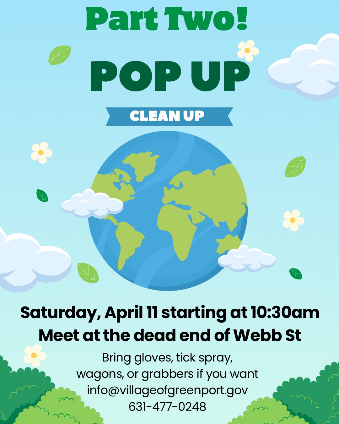 Part Two Pop Up Clean Up Event